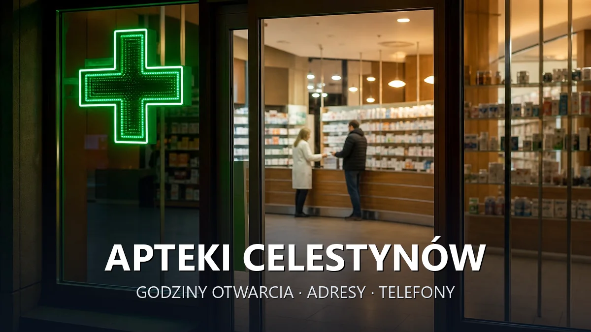 Apteki Celestynów, powiat otwocki - adresy, telefony, godziny otwarcia