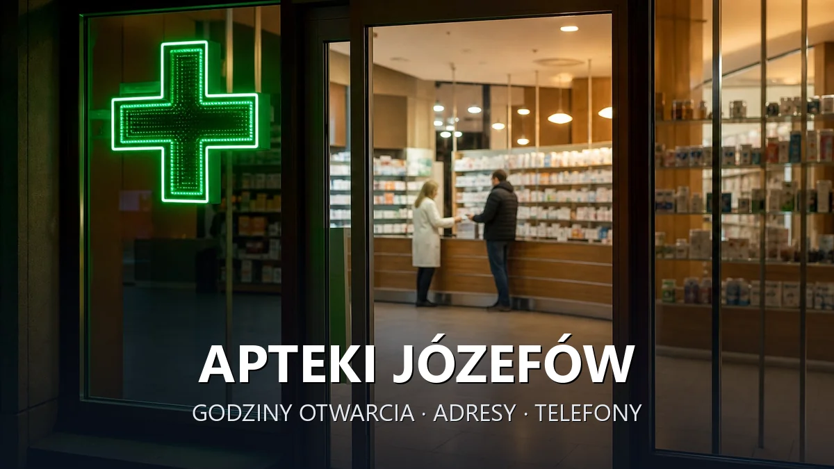 Apteki Józefów, powiat otwocki - adresy, telefony, godziny otwarcia
