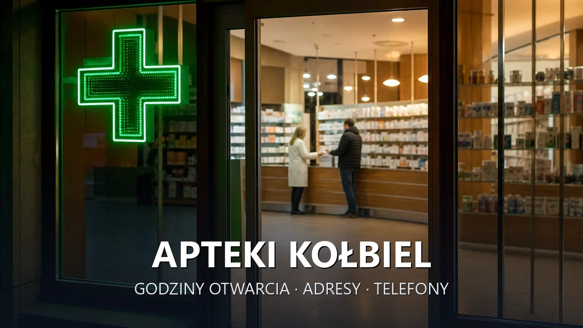 Apteki Kołbiel, powiat otwocki - adresy, telefony, godziny otwarcia