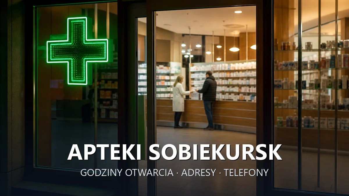 Apteki Sobiekursk, gmina Karczew, powiat otwocki - adresy, telefony, godziny otwarcia