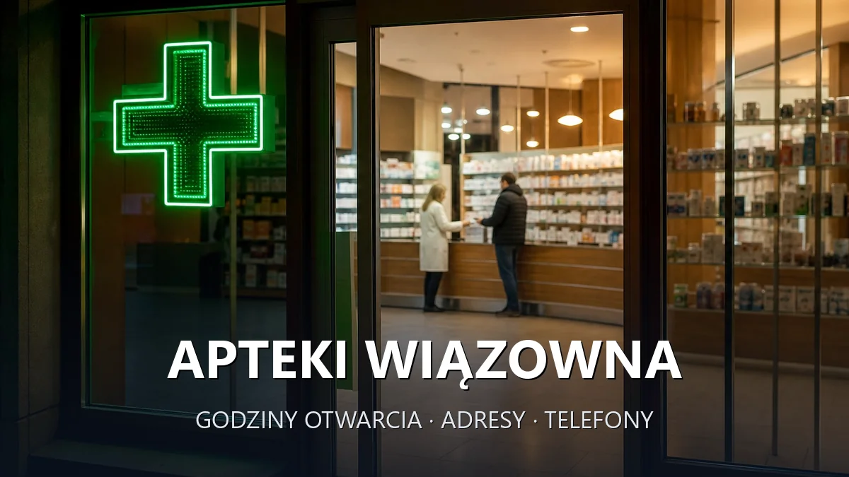 Apteki Wiązowna, powiat otwocki - adresy, telefony, godziny otwarcia