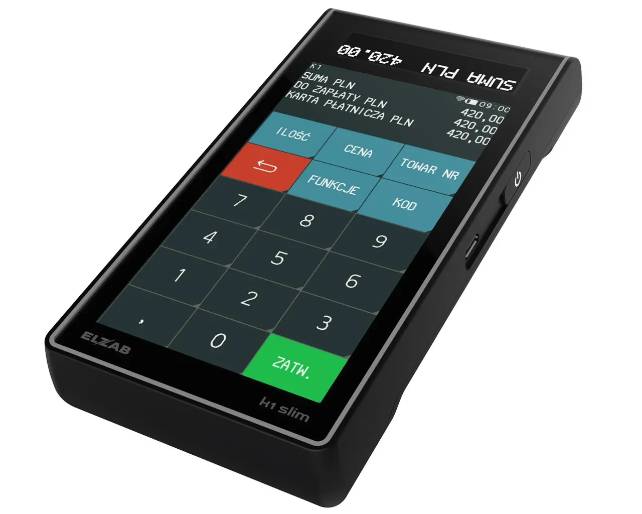 ELZAB K1 SLIM ONLINE – mobilna kasa fiskalna nowej generacji