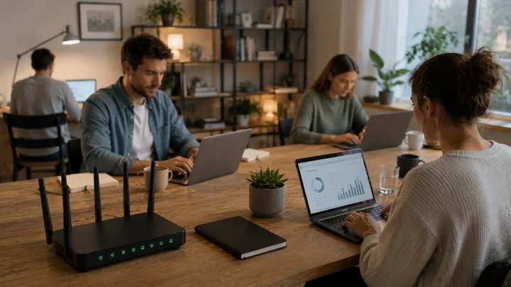Jak wybrać internet do domu, w którym pracuje kilka osób zdalnie?