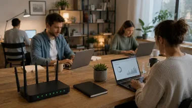 Jak wybrać internet do domu, w którym pracuje kilka osób zdalnie?