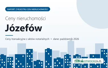 Ceny mieszkań w mieście Józefów — październik 2026