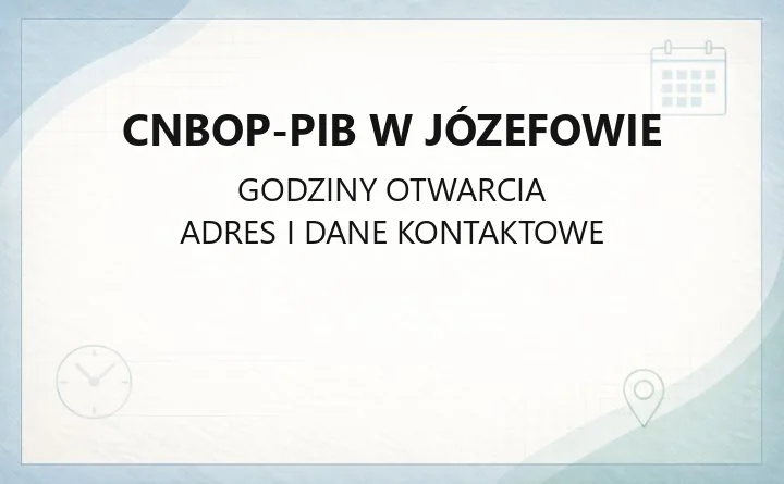 CNBOP-PIB w Józefowie - kontakt, certyfikacja, laboratoria i szkolenia