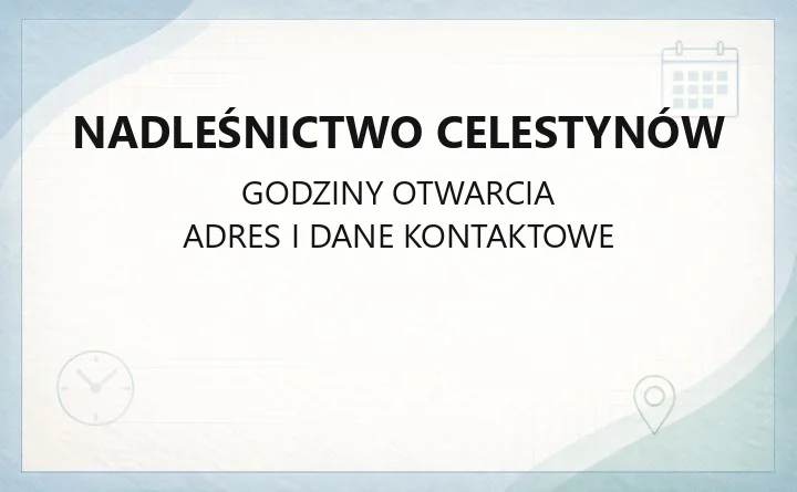 Nadleśnictwo Celestynów - kontakt, drewno, edukacja i zasady w lesie