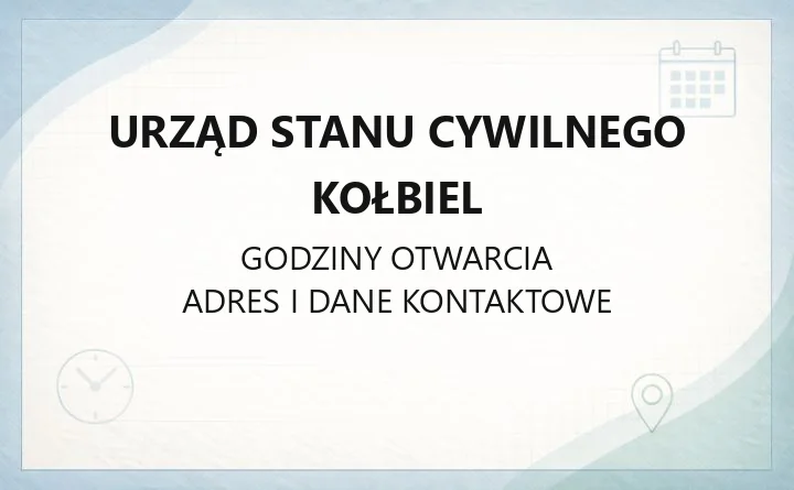 Urząd Stanu Cywilnego Kołbiel - kontakt, godziny, meldunek, ePUAP