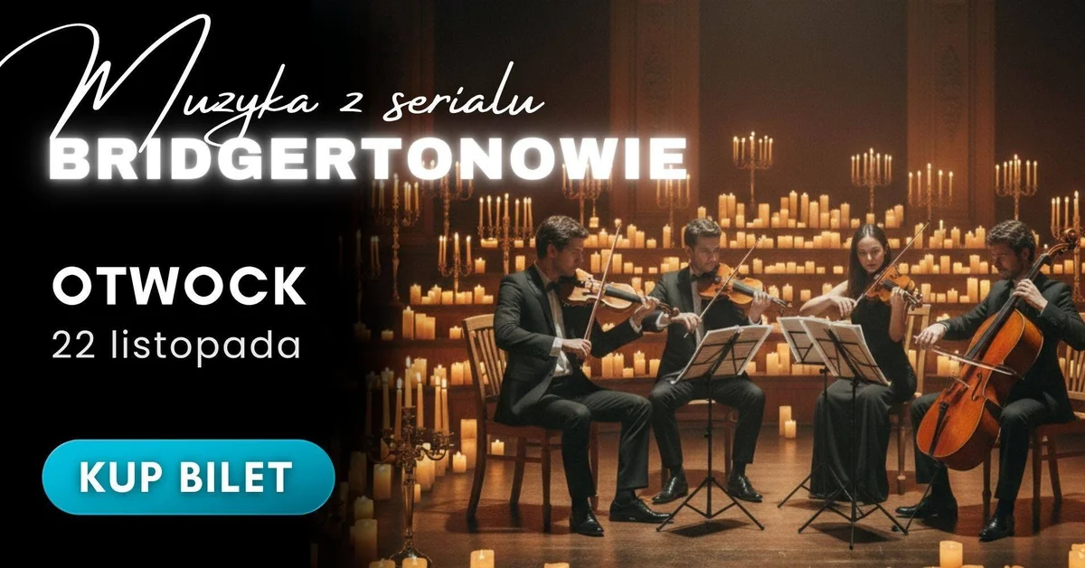 Grafika promocyjna wydarzenia Bridgertonowie: Kwartet Smyczkowy Przy Świecach w Otwocku