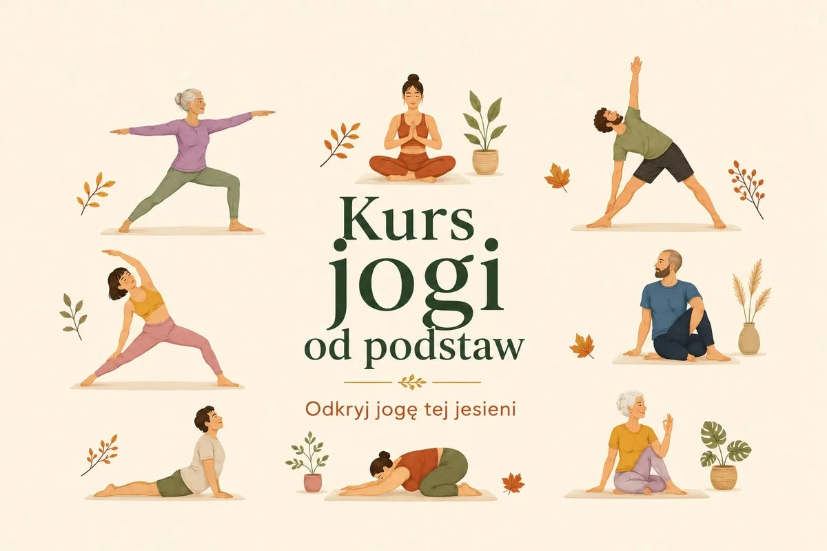 Grafika promocyjna wydarzenia Kurs Jogi od Podstaw – jesień/zima