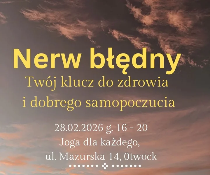 Grafika promocyjna wydarzenia Nerw błędny — Twój klucz do zdrowia i dobrego samopoczucia