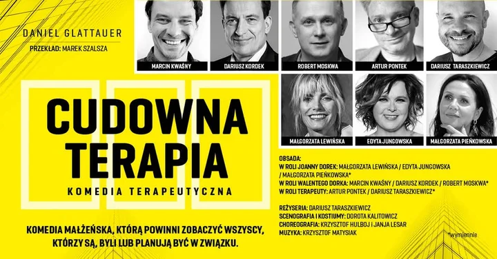Grafika promocyjna wydarzenia Cudowna terapia — komedia małżeńska w Otwocku