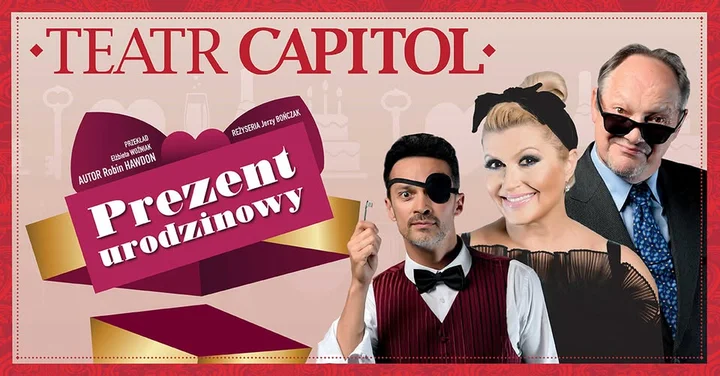 Grafika promocyjna wydarzenia Prezent urodzinowy — komedia farsowa w Otwocku