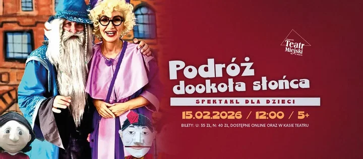 Grafika promocyjna wydarzenia Podróż dookoła Słońca — familijny spektakl o Mikołaju Koperniku