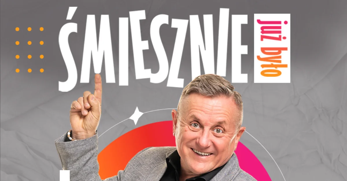 Grafika promocyjna wydarzenia Stand-up Krzysztofa Hanke w Otwocku