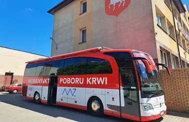 Grafika promocyjna wydarzenia Akcja krwiodawstwa w Urzędzie Miejskim w Karczewie