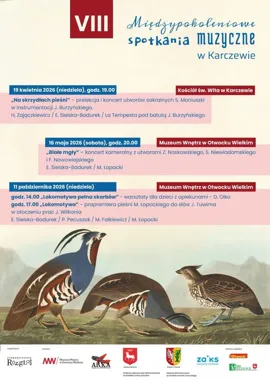 Grafika promocyjna wydarzenia Finał Międzypokoleniowych Spotkań Muzycznych „Lokomotywa” w Karczewie
