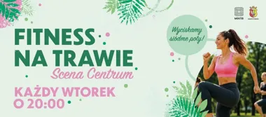 Grafika promocyjna wydarzenia Fitness na trawie 2026 w Otwocku