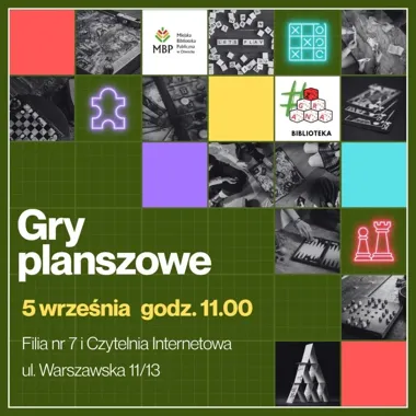 Grafika promocyjna wydarzenia Gry planszowe