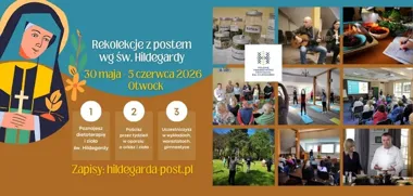 Grafika promocyjna wydarzenia Rekolekcje z postem wg św. Hildegardy w Otwocku