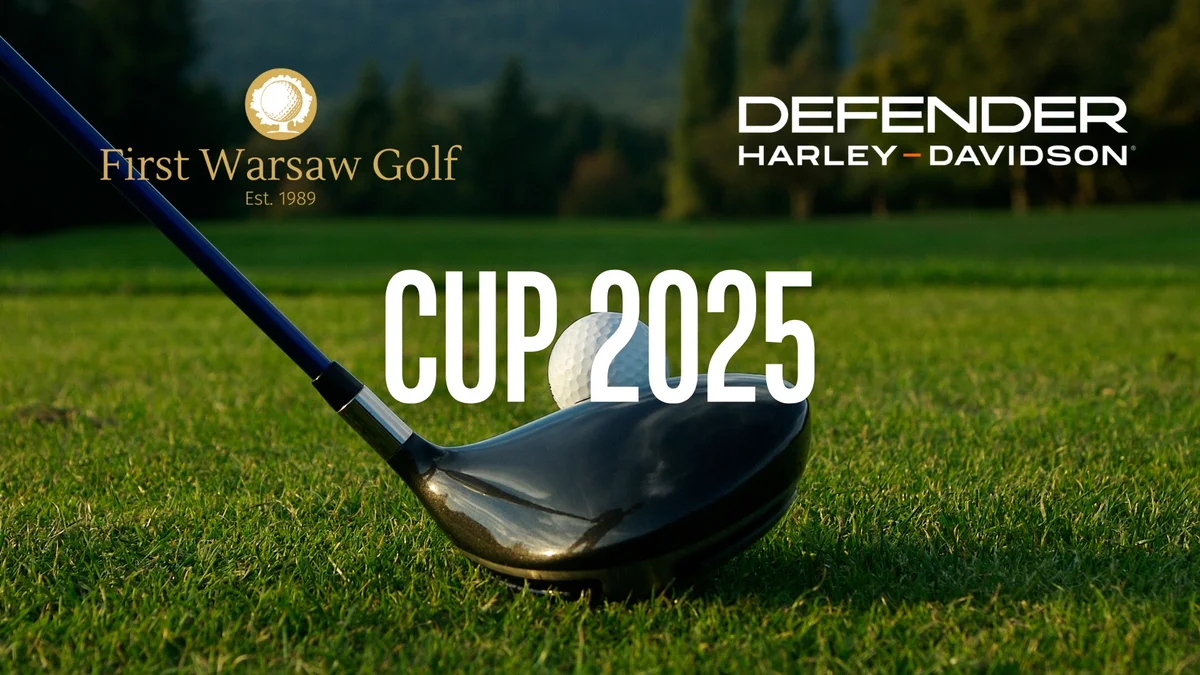 Grafika promocyjna wydarzenia Turniej golfowy z motocyklową atmosferą w Rajszewie
