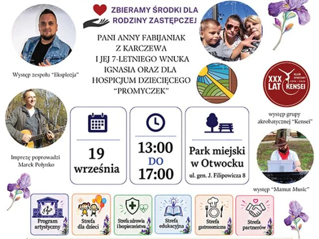 Grafika promocyjna wydarzenia V Irysomania – piknik charytatywny w Otwocku