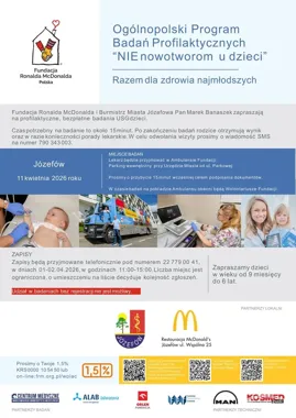 W Józefowie ruszają bezpłatne USG dla najmłodszych. Zapis tylko przez dwa dni