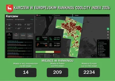 Karczew wysoko w europejskim rankingu zieleni i odporności na upały