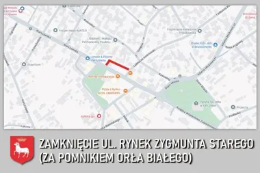 Rynek Zygmunta Starego zamknięty dla ruchu. Ruszają roboty przy chodnikach