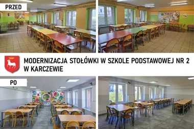 Stołówka w Szkole Podstawowej nr 2 zyskała nowe wnętrze i większy komfort