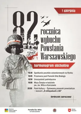 Karczew uczci bohaterów Powstania Warszawskiego. Wieczór pamięci i muzyki