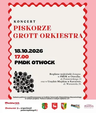 Piskorze i Grott Orkiestra na jednej scenie. Wstęp na koncert będzie bezpłatny