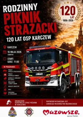 Strażackie święto w Karczewie. Piknik połączy pokazy z jubileuszem
