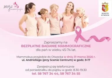 Mammobus stanie przy Scenie Centrum i przyjmie kobiety z kilku roczników