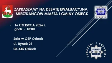 W Osiecku policja rozliczy postulaty mieszkańców z zeszłorocznej debaty