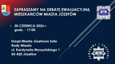 W Józefowie wraca temat oszustw i dróg - policja zbiera głosy mieszkańców