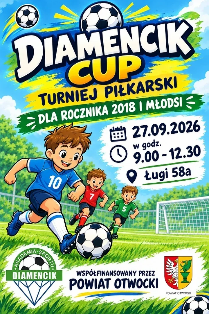 Diamencik Cup zgromadzi młodych piłkarzy. Turniej potrwa 3,5 godziny
