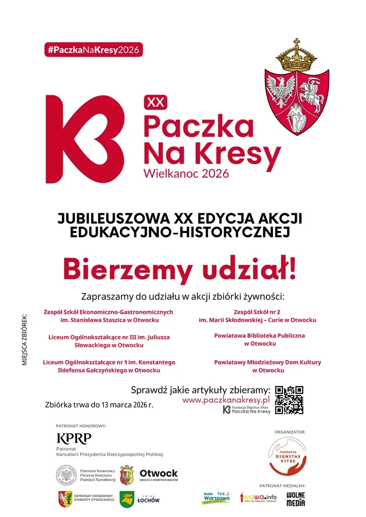 Otwock angażuje się w jubileuszową akcję Paczka na Kresy – trwa zbiórka