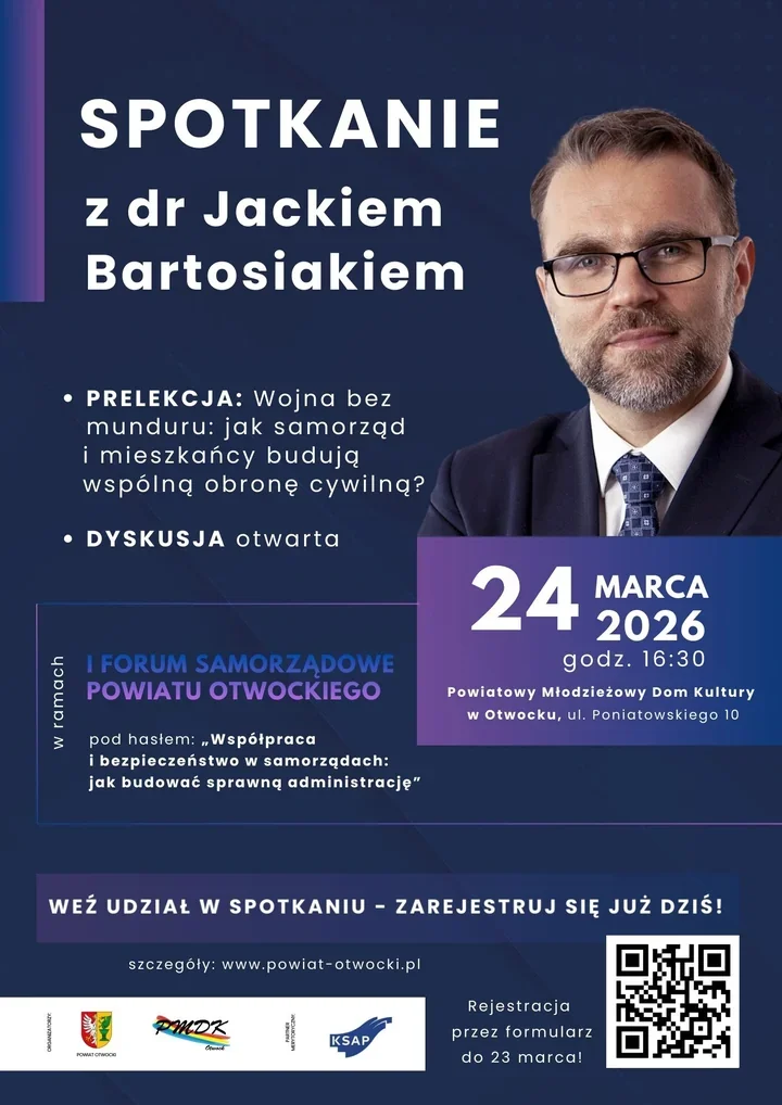 Dr Jacek Bartosiak w PMDK – wykład o bezpieczeństwie i roli samorządów