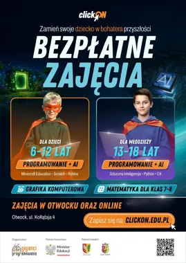Darmowe warsztaty programowania w Otwocku. Dzieci stworzą gry i aplikacje