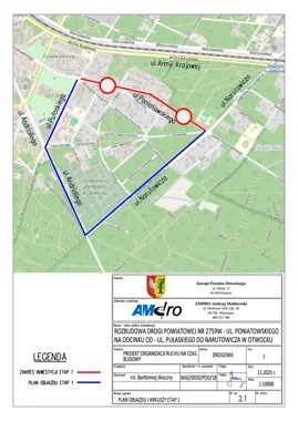 Rusza modernizacja ul. Poniatowskiego – zamknięty odcinek między Pułaskiego a Narutowicza