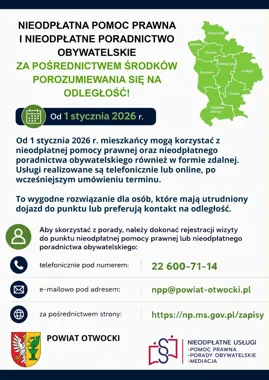 Porada prawna bez wychodzenia z domu. W powiecie działa zdalne wsparcie