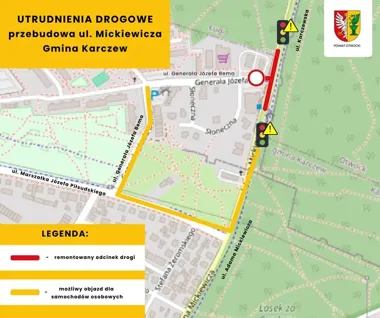 Zamknięty zjazd do Bema. W Karczewie rusza przebudowa skrzyżowania