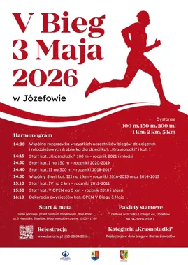 Bieg 3 Maja wraca do Józefowa. Rodzinne święto z patriotycznym akcentem